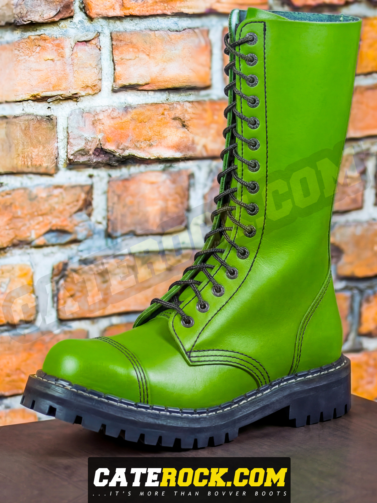 Bovver Boots 15 Eyelet (BRIGHT GREEN)