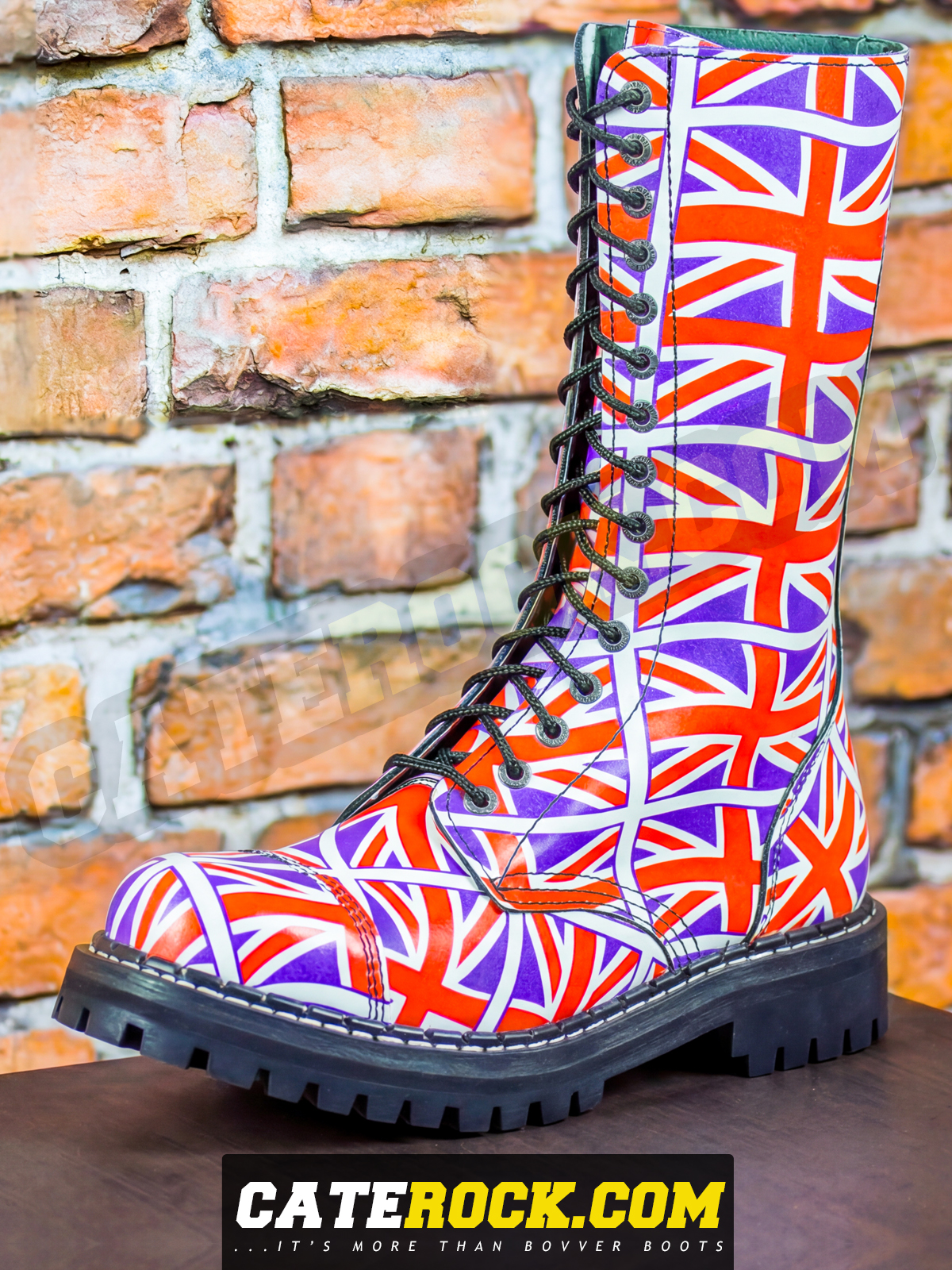 Bovver Boots 15 Eyelet (GREAT BRITAIN FLAG)