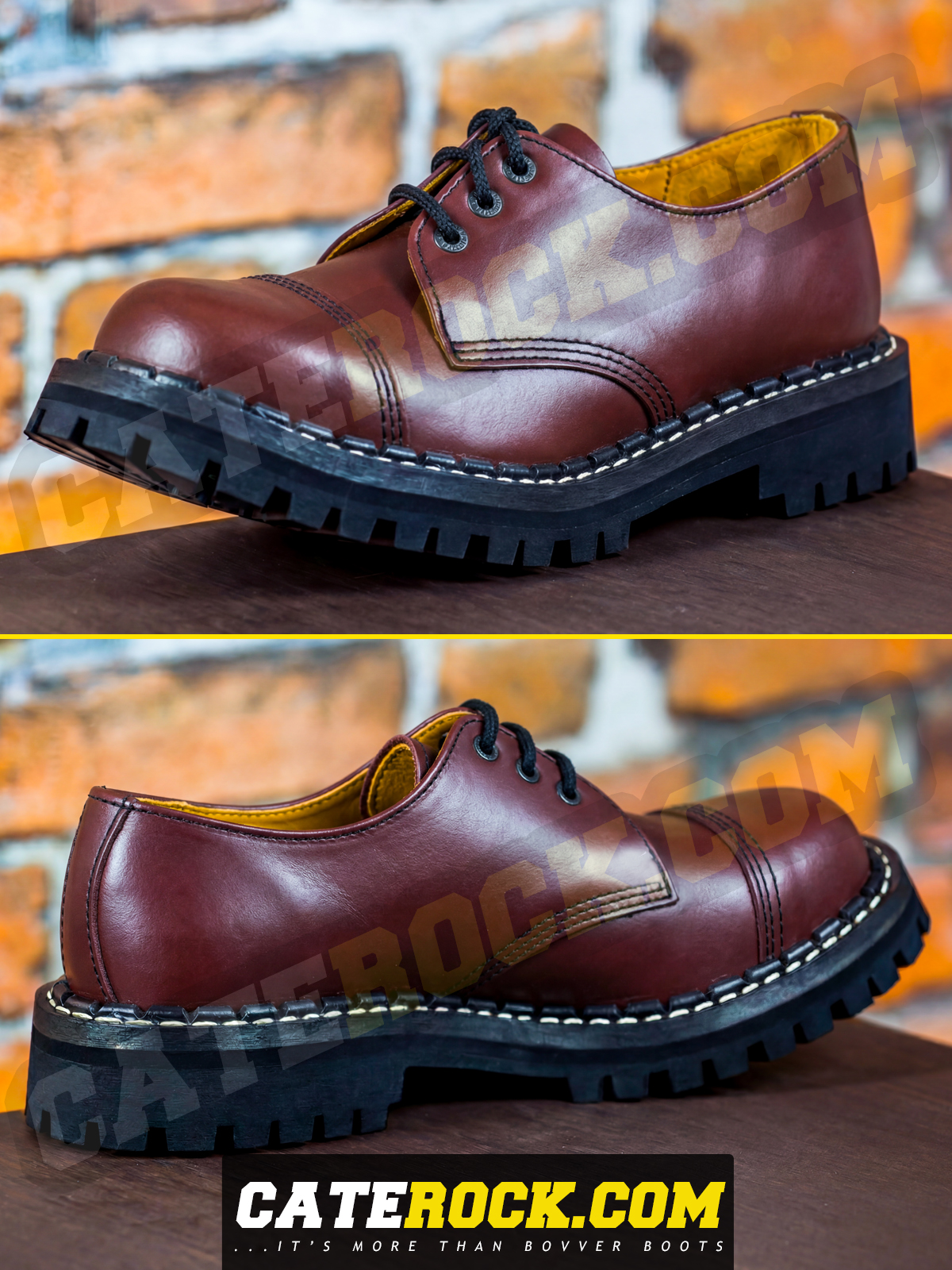 Bovver Boots 3 Eyelet (BROWN)