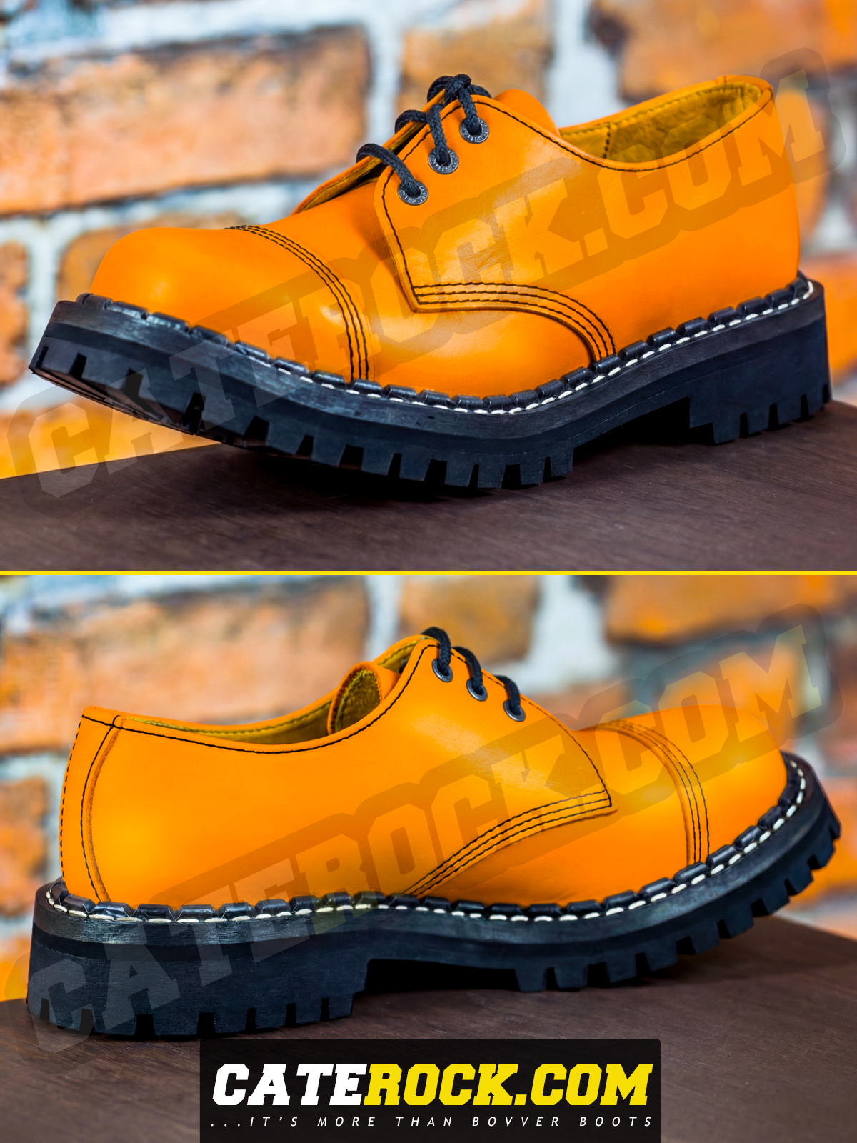 Bovver Boots 3 Eyelet (ORANGE)
