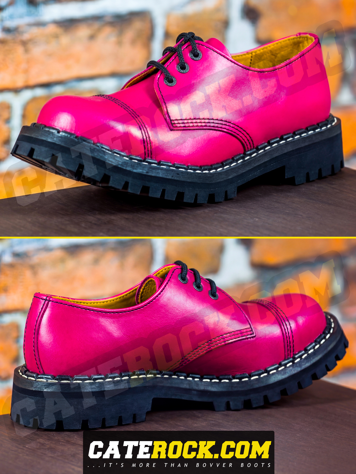 Bovver Boots 3 Eyelet (PINK)