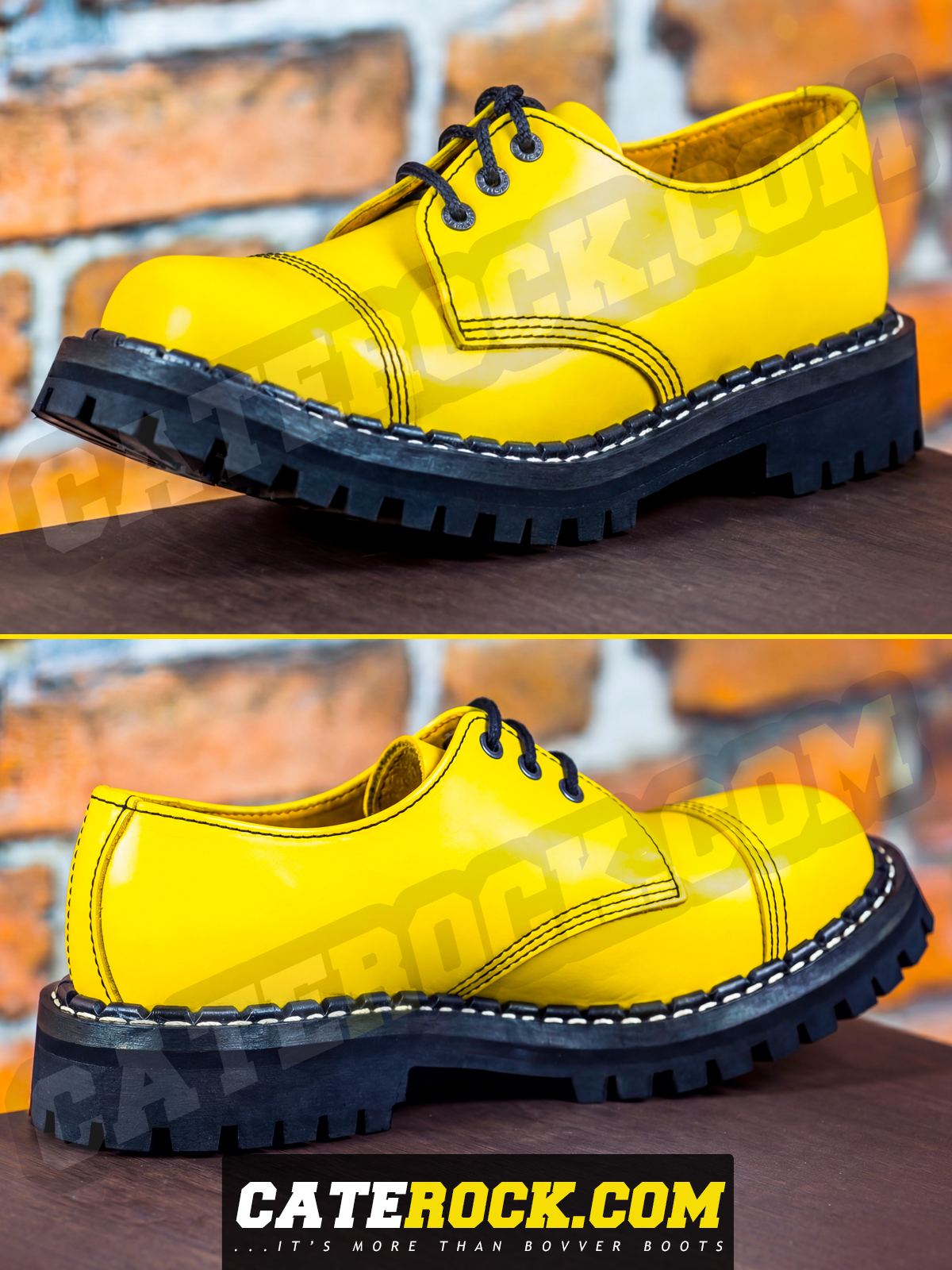 Bovver Boots 3 Eyelet (YELLOW)