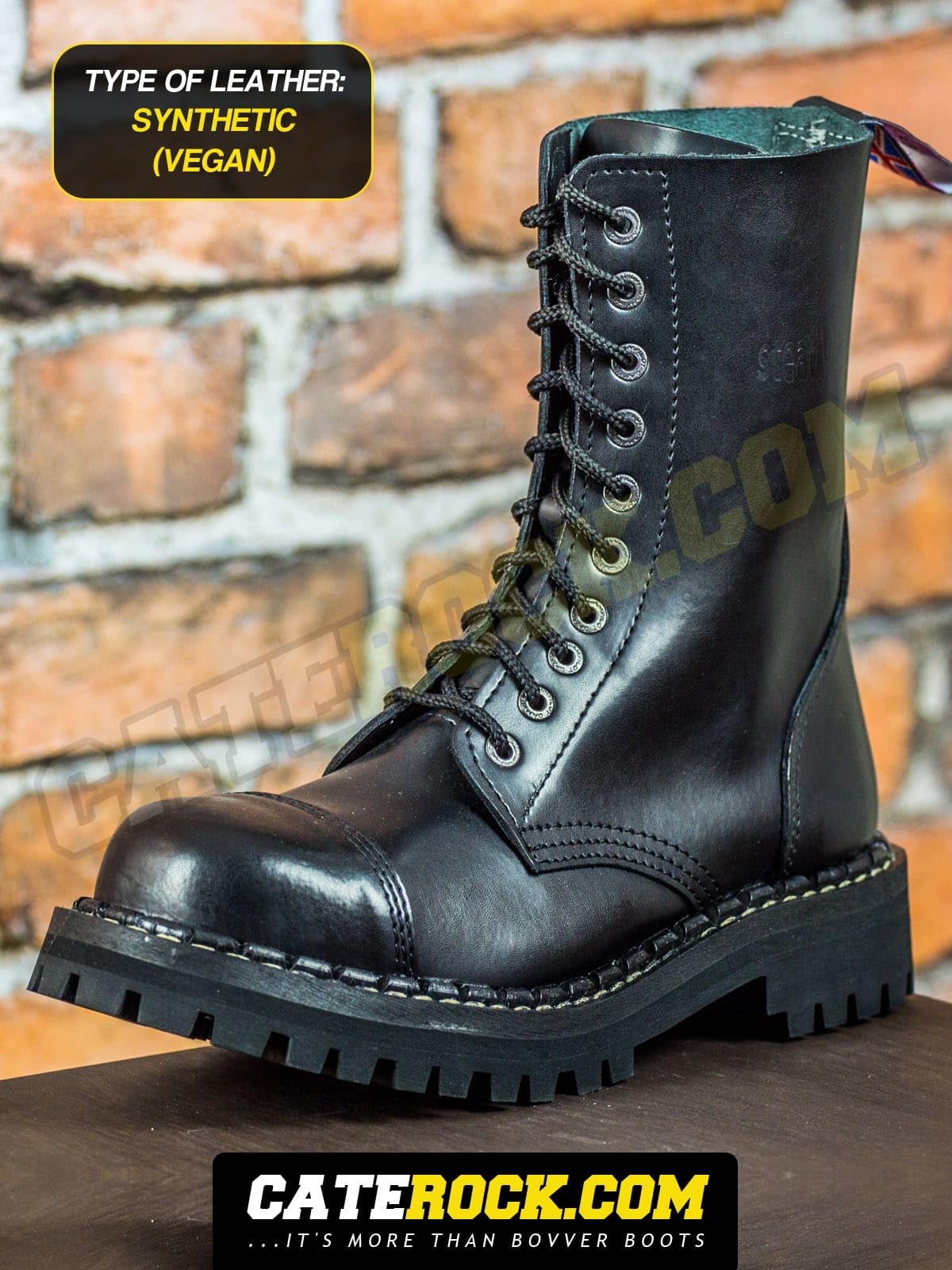 Combat Boots Brandit 9008.2 Springerstiefel Bovver Army 9 eyelet Leather Black 