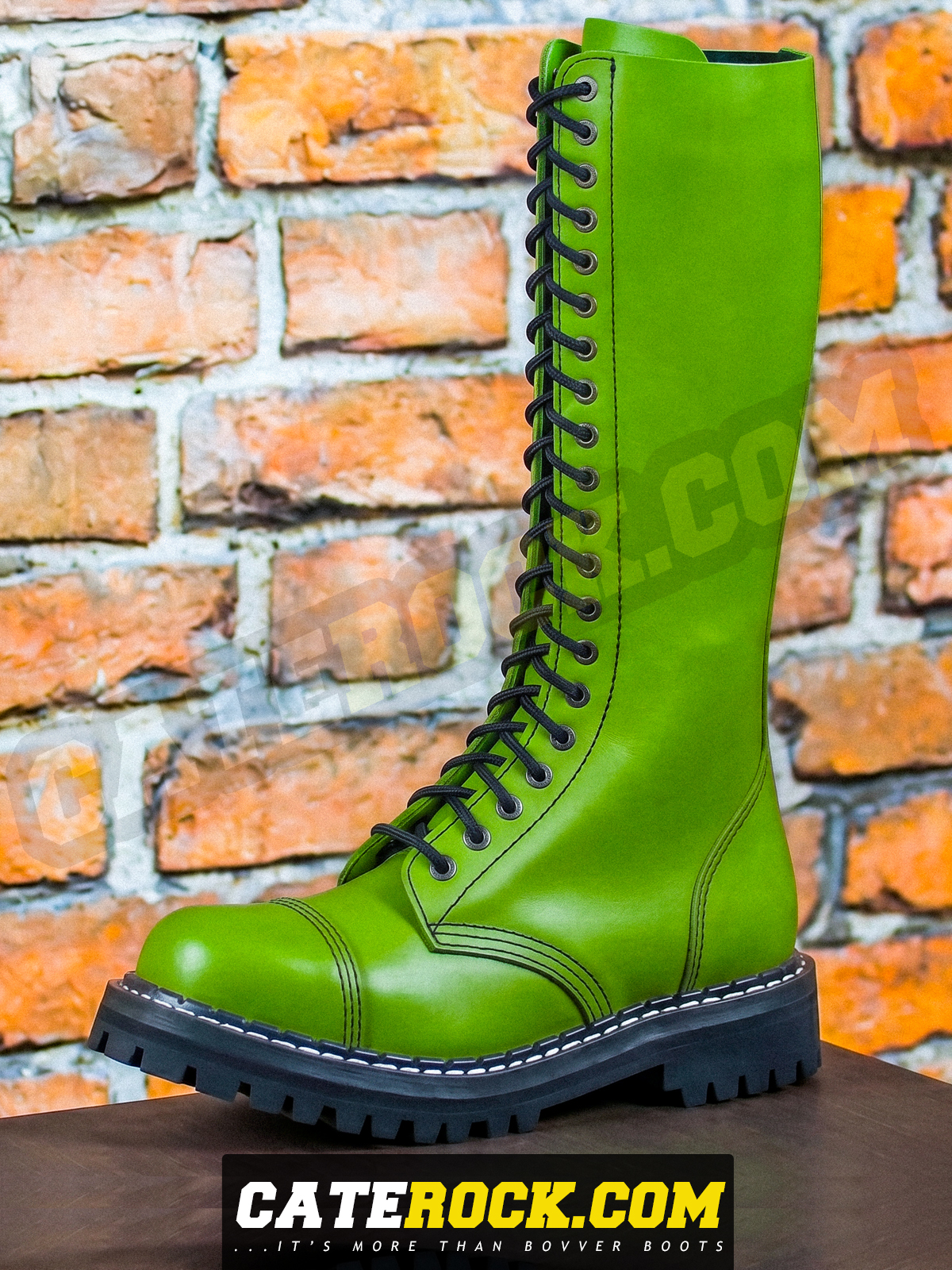 Bovver Boots 20 Eyelet (BRIGHT GREEN)