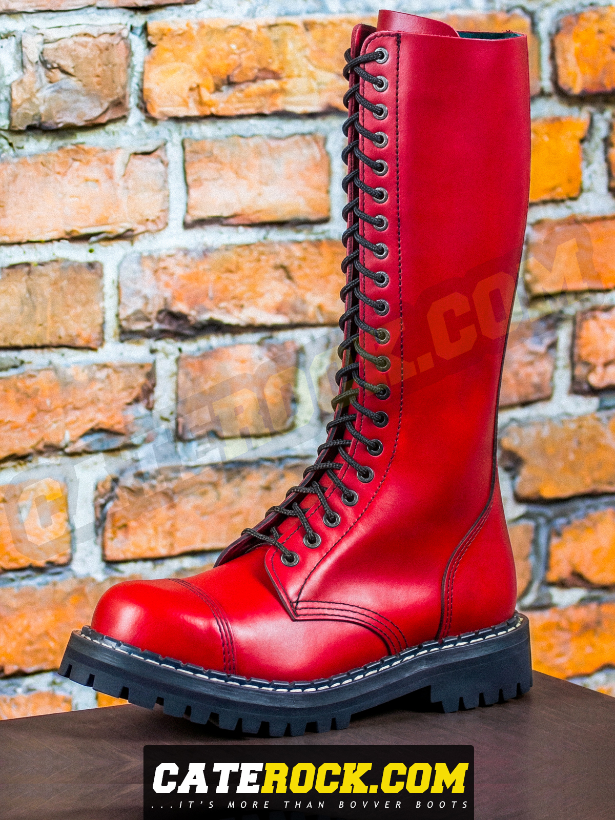 Bovver Boots 20 Eyelet (RED)