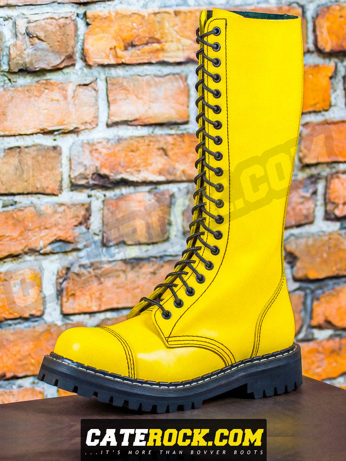 Bovver Boots 20 Eyelet (YELLOW)