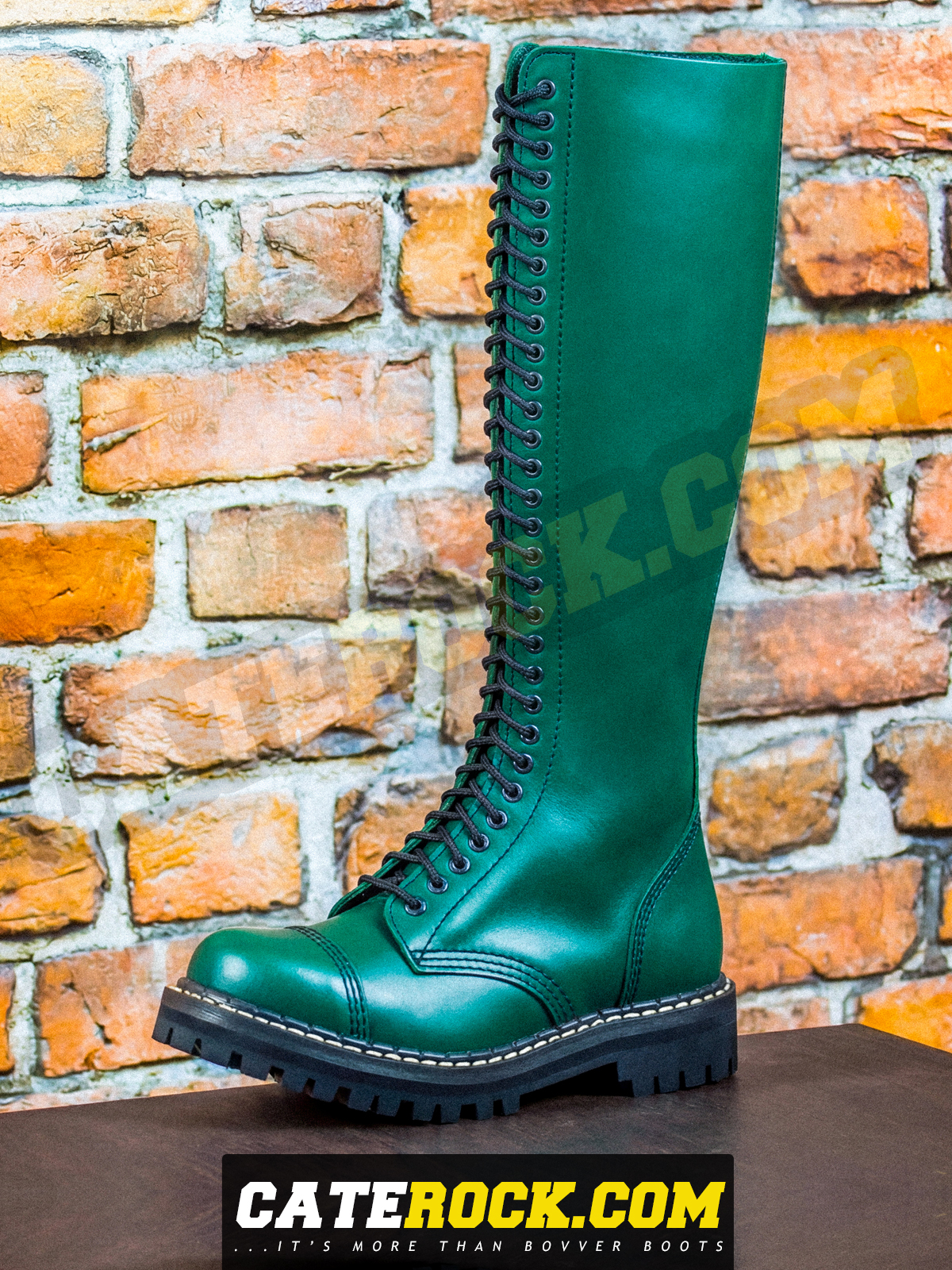 Bovver Boots 30 Eyelet (DARK GREEN)