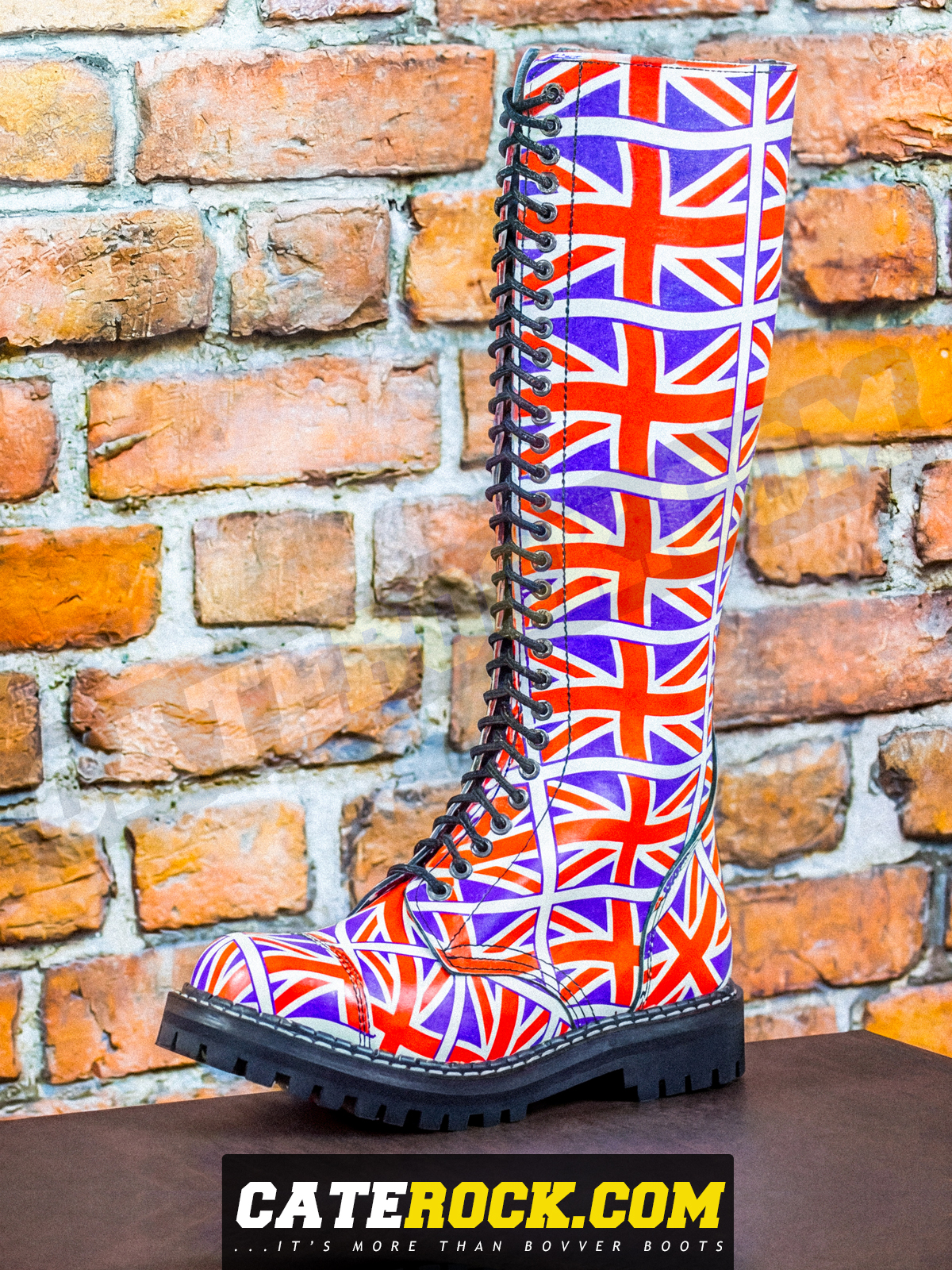 Bovver Boots 30 Eyelet (GREAT BRITAIN FLAG)